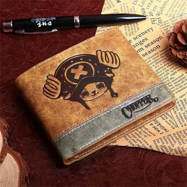 One Piece Anime Figure Wallet: PU Leather Coin Purse with ID Card Holder Ace 3