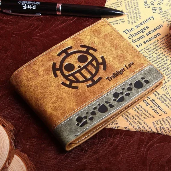 One Piece Anime Figure Wallet: PU Leather Coin Purse with ID Card Holder Ace 4