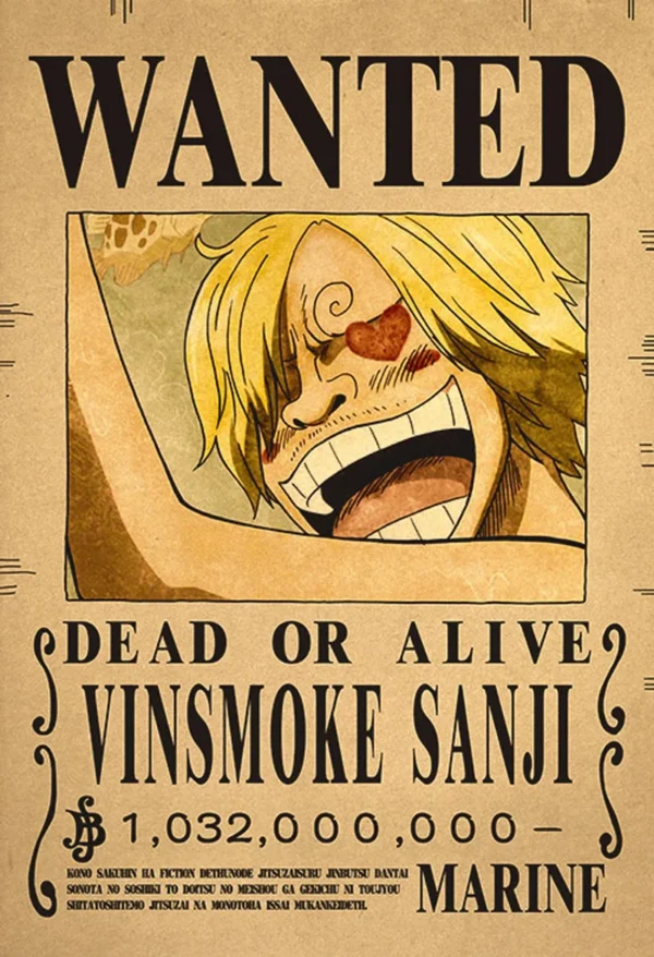 Strawhat Crew Bounty Poster Pack – 10 Piece Brook 9