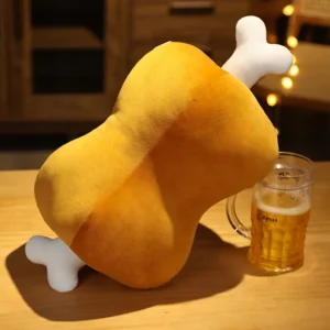 New Type Meat Bone Dual-use Pillow Handwarmer Intresting Stuffed Plush Pillow Soft High Quality Home Decro One Piece Accessories
