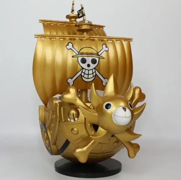 One Piece Schiffsmodell – Luffys Piratenschiff, niedliches Miniboot-Sammelmodell, Zusammenbau-Spielzeug, Geburtstagsgeschenk für Kinder Zubehör 13