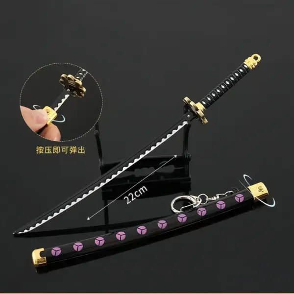Mini Katana Display – Zoro’s Enma Sword Model (23cm) Cosplay 5
