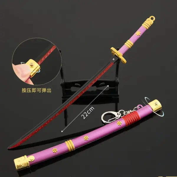 Mini Katana Display – Zoro’s Enma Sword Model (23cm) Cosplay 6