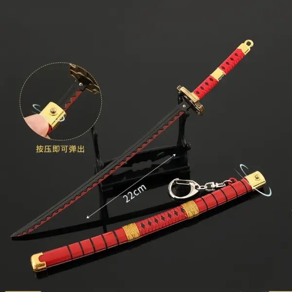 Mini Katana Display – Zoro’s Enma Sword Model (23cm) Cosplay 7