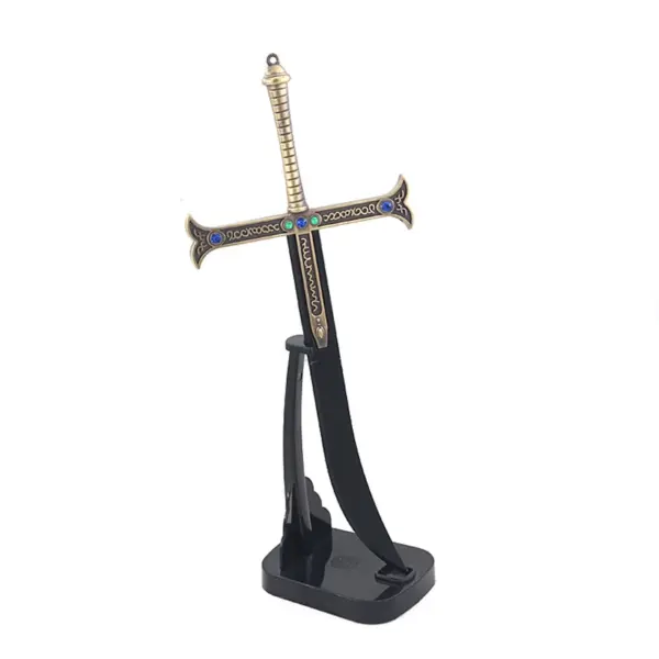 Expositor Mini Katana 24 cm — Accesorio Yoru de Mihawk Cosplay 12