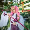 Demon Slayer Nichirin Sword Cosplay Prop – Tanjiro Black Wood Katana Cosplay 8
