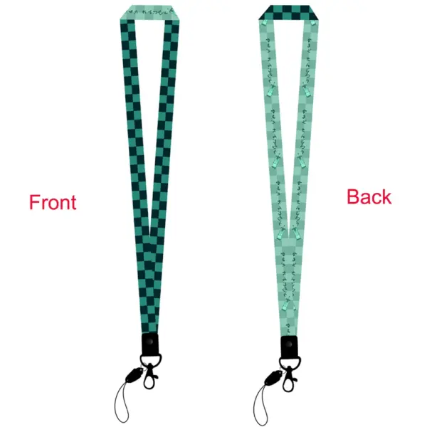Demon Slayer Keychain Lanyard – Kimetsu no Yaiba ID Badge Holder Demon Slayer 4