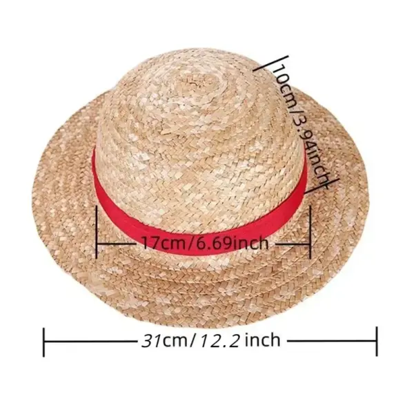 Luffy Straw Hat – One Piece Mugiwara Cosplay Sun Hat Hats 3