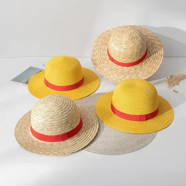 Luffy Straw Hat – One Piece Mugiwara Cosplay Sun Hat Hats 7