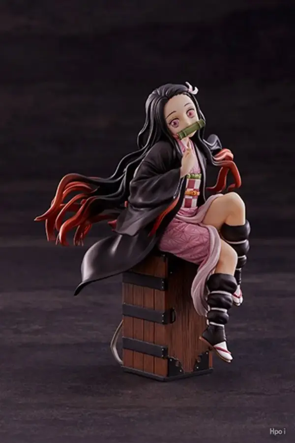 Nezuko Figure – Demon Slayer Kamado Nezuko Sitting PVC Collectible 15cm Demon Slayer 7