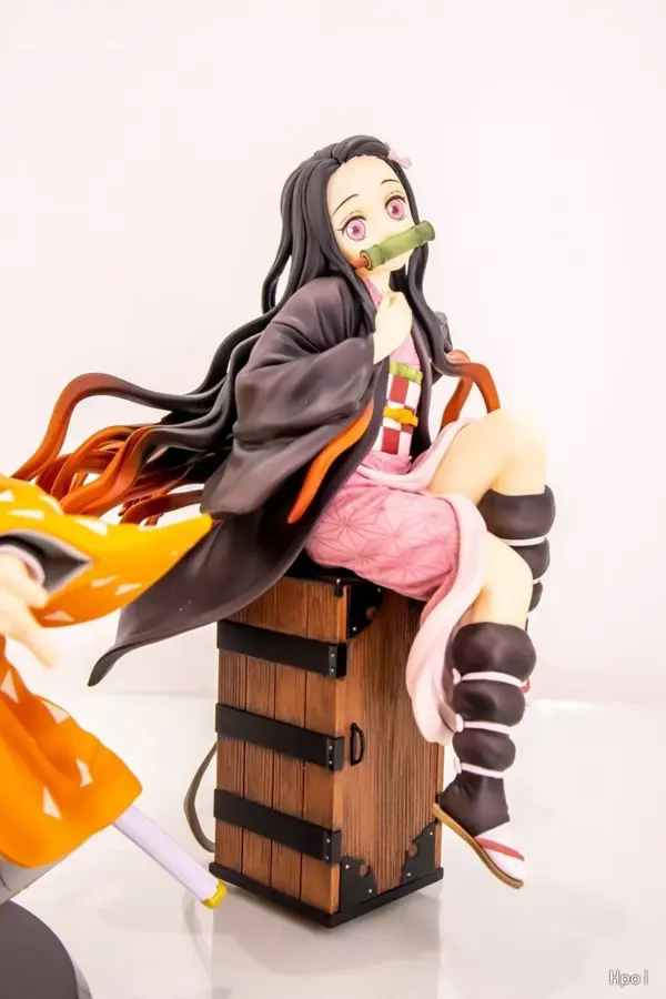 Nezuko Figure – Demon Slayer Kamado Nezuko Sitting PVC Collectible 15cm Demon Slayer 5