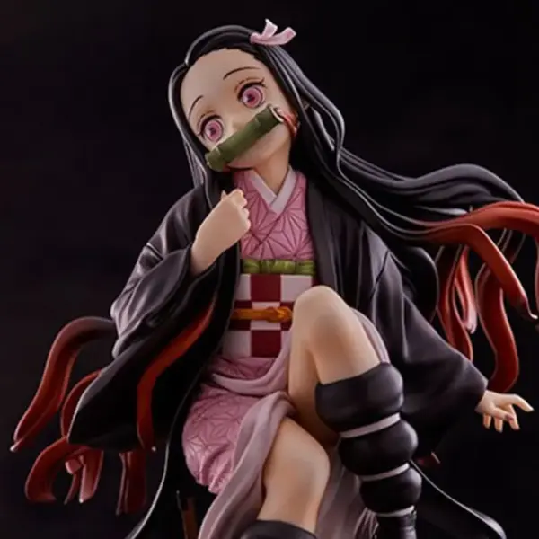 Nezuko Figure – Demon Slayer Kamado Nezuko Sitting PVC Collectible 15cm Demon Slayer 2