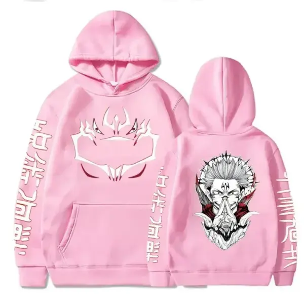 Jujutsu Kaisen Merch – Sukuna Print Hoodie Hoodies 5
