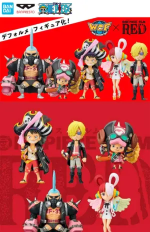 One Piece Figure – Shanks Film Red WCF Collectible 8cm Figures 2