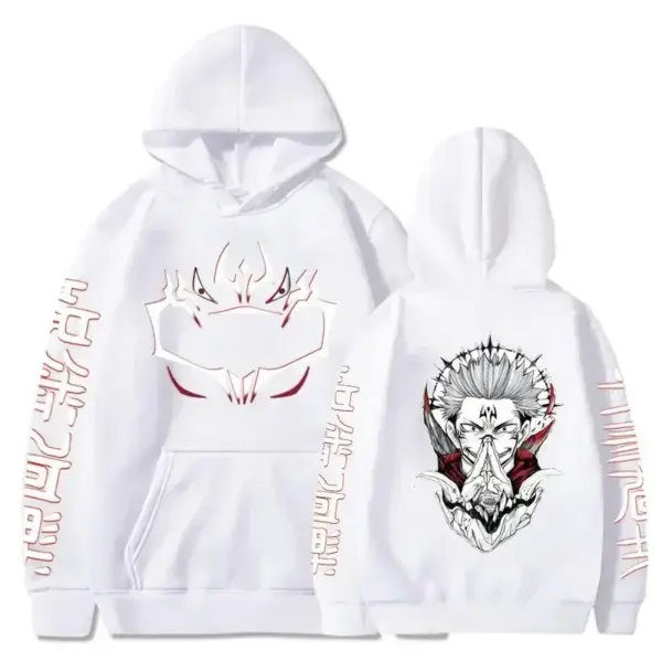 Jujutsu Kaisen Merch – Sukuna Print Hoodie Hoodies 4