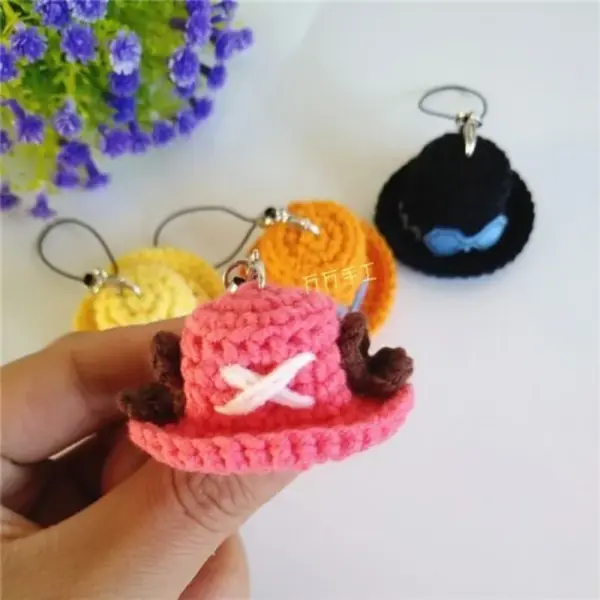 One Piece Merch – Strohhut Luffy Häkel-Anhänger Schlüsselanhänger Luffy 10