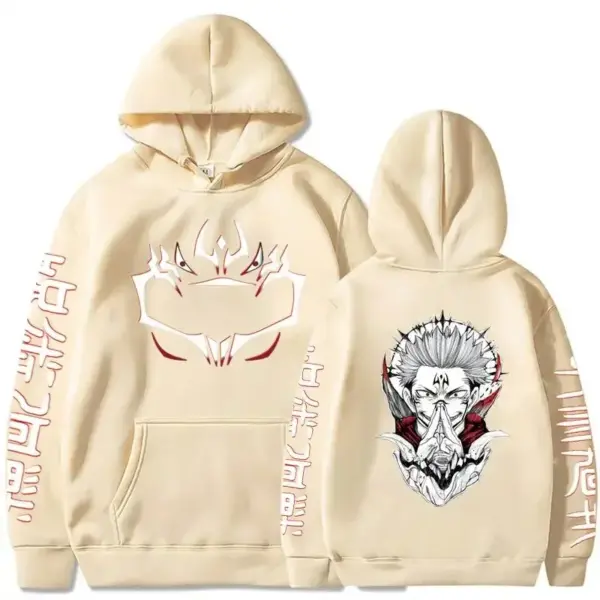 Jujutsu Kaisen Merch – Sukuna Print Hoodie Hoodies 6