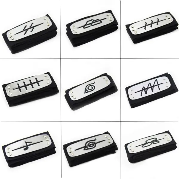Naruto Headband Leaf Village – Hidden Leaf Konoha Hitai-ate Cosplay Prop Naruto 7