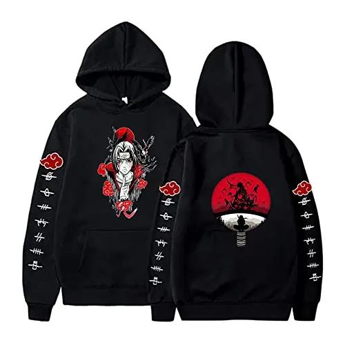 Naruto Hoodie – Akatsuki Red Cloud Pullover Hoodies 2