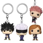 Jujutsu Kaisen Merch Keychain – Gojo, Yuji, Nobara & Megumi Figures