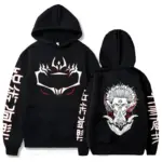 Jujutsu Kaisen Merch - Sukuna Print Hoodie