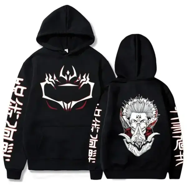 Jujutsu Kaisen Merch – Sukuna Print Hoodie Hoodies 2