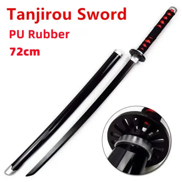 Demon Slayer Nichirin Sword Cosplay Prop – Rengoku Flame Rubber Katana Cosplay 4