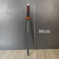 Spada Nichirin Demon Slayer Accessorio Cosplay – Katana di Gomma Fiamma Rengoku