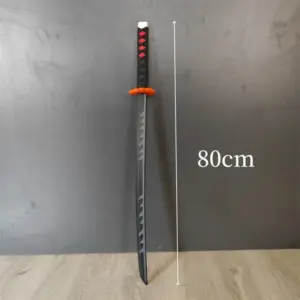 Demon Slayer Nichirin Sword Cosplay Prop – Rengoku Flame Rubber Katana Cosplay