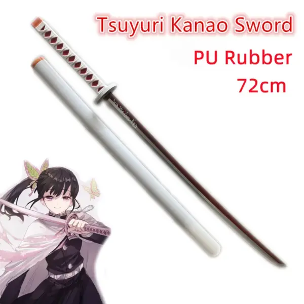 Demon Slayer Nichirin Sword Cosplay Prop – Rengoku Flame Rubber Katana Cosplay 6